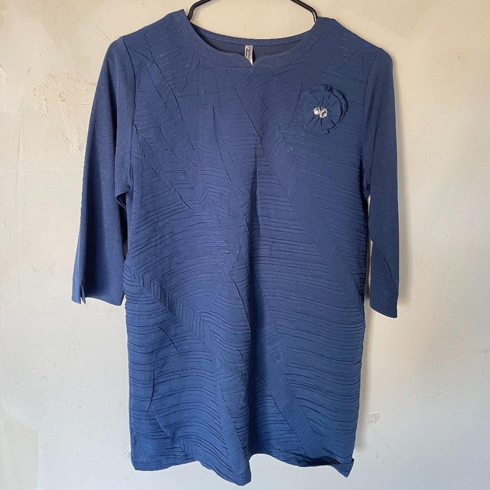 Women's Navy Blue Blouse - Size XL